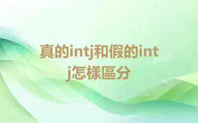 真的intj和假的intj怎樣區分